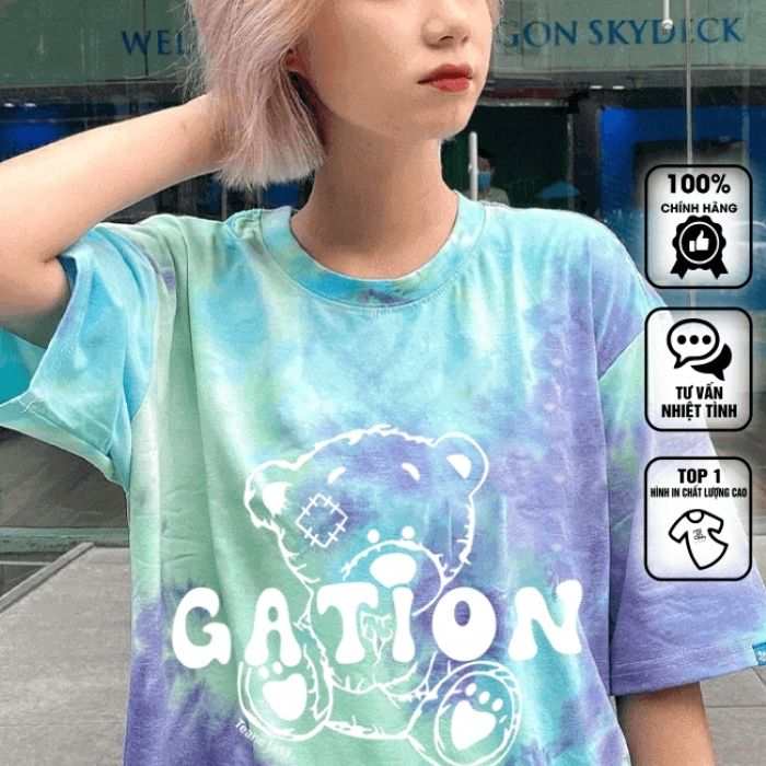 Áo thun oversize gấu Gation nổi bật với sắc màu thời thượng - ảnh 4