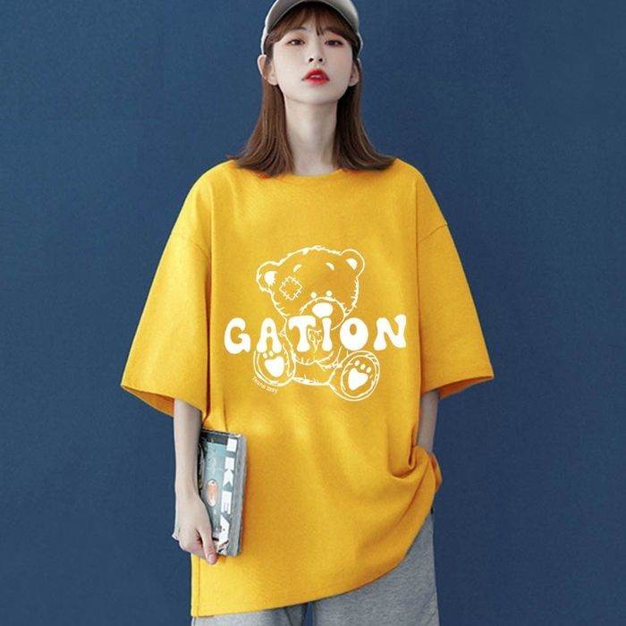 Áo thun oversize gấu Gation nổi bật với sắc màu thời thượng