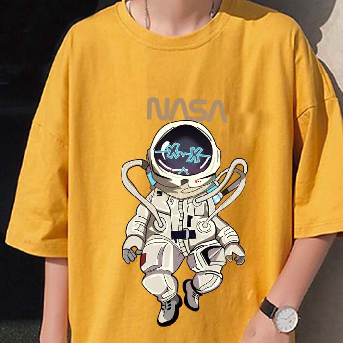 Áo thun phi hành gia kiểu dáng oversize năng động - ảnh 2