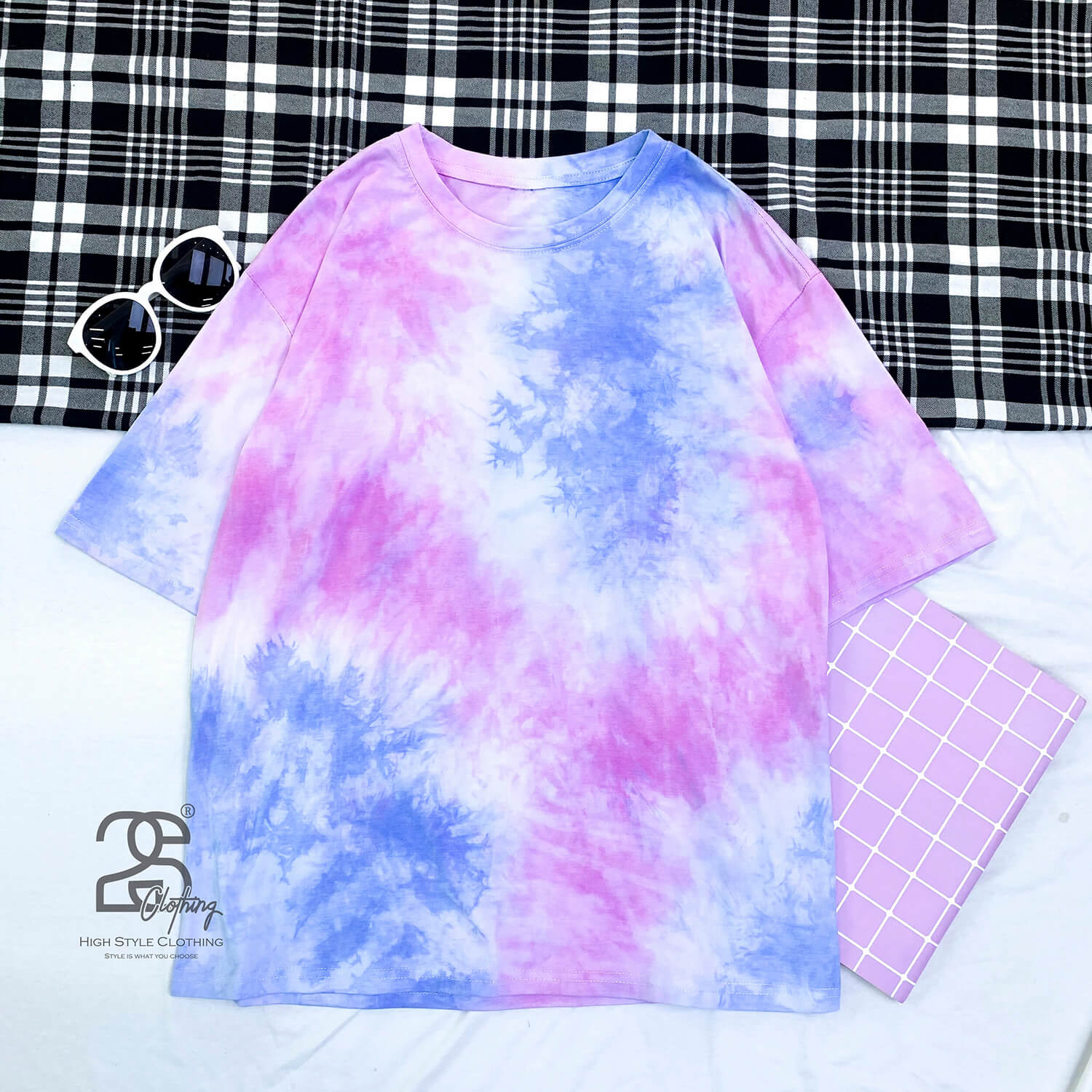 Áo Thun Tie Dye Hồng Giá Sỉ 49K – ngưng sản xuất