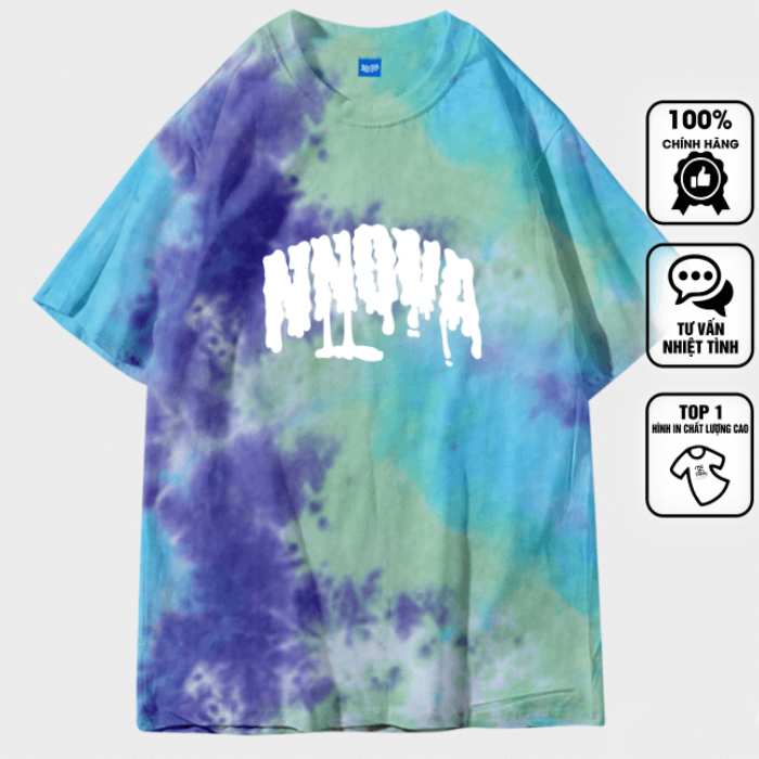Áo thun tie dye màu xanh độc đáo, chuẩn phong cách GenZ - ảnh 3