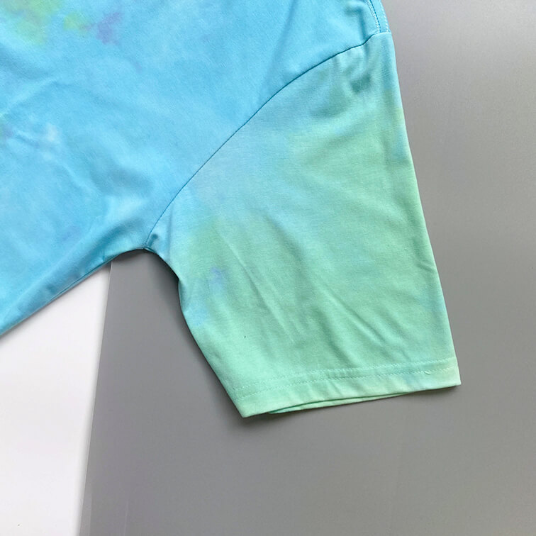 Áo Thun Tie Dye Xanh Nhạt Giá Sỉ 49k – ngưng sản xuất - ảnh 3