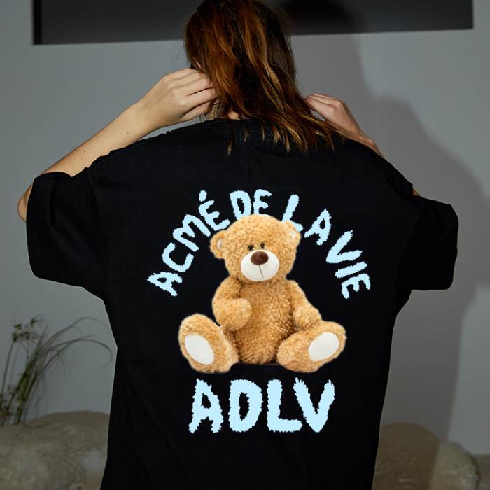 Áo thun unisex gấu bông thiết kế dễ thương, đa dạng màu sắc - ảnh 2