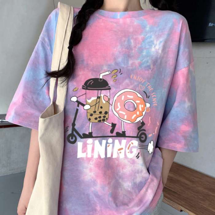 Áo thun unisex hình bánh donut độc đáo, ấn tượng - ảnh 3