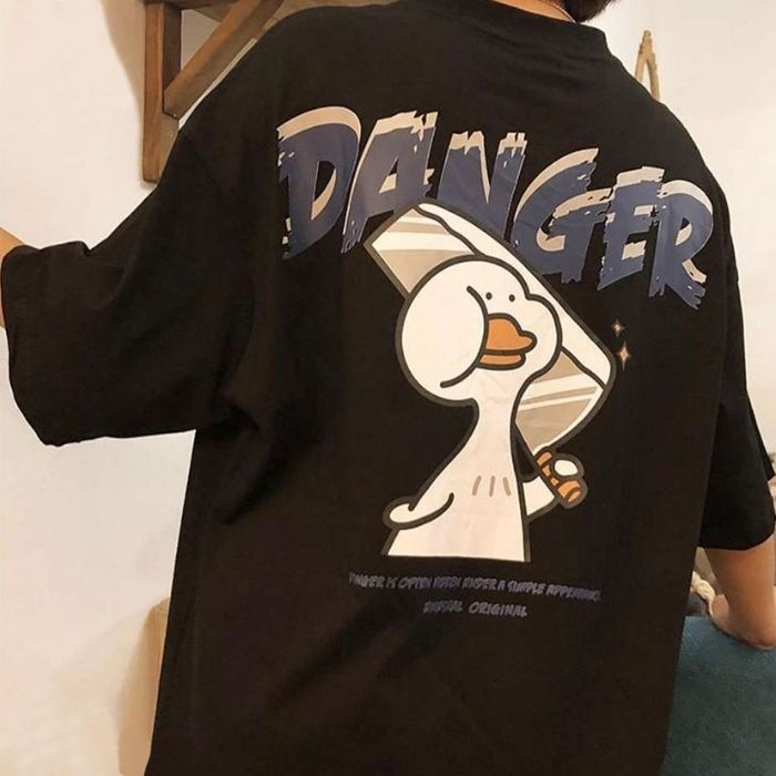 Áo thun unisex hình vịt danger siêu chất – siêu xì teen dành cho GenZ - ảnh 5