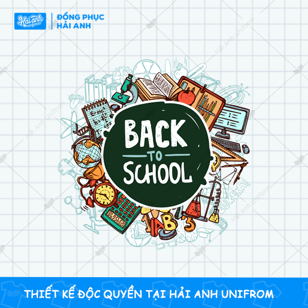 Mẫu Hình In Back To School sắc nét, chất lượng