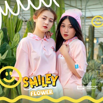 Mẫu áo lớp Smiley Flower phong cách, mới lạ