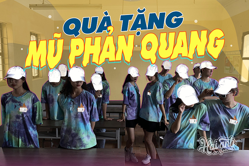 Quà tặng MŨ PHẢN QUANG độc quyền duy nhất chỉ có tại Đồng phục Hải Anh 