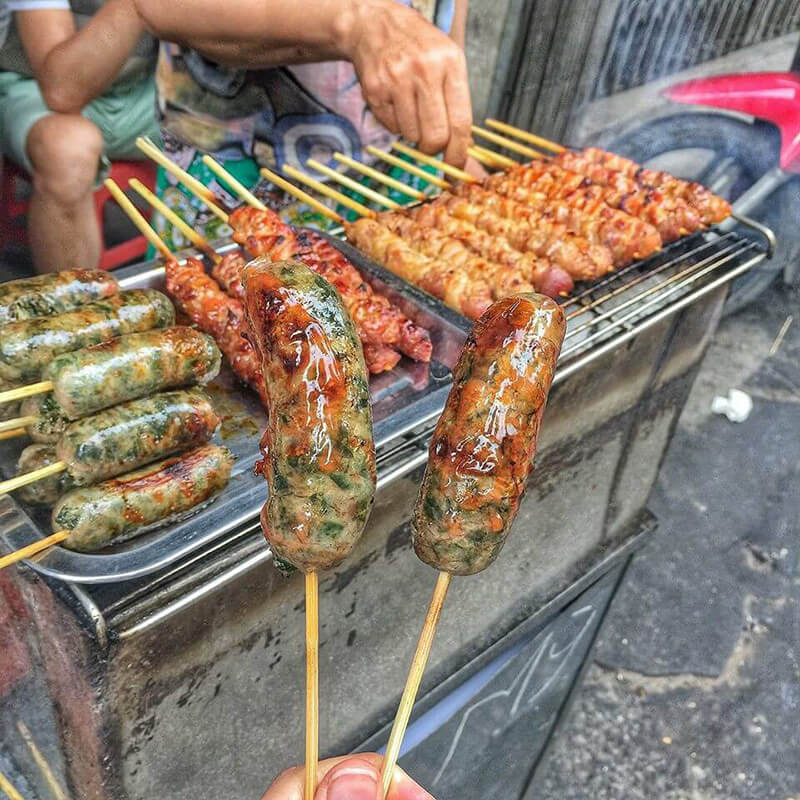 Dồi sun nướng nổi tiếng