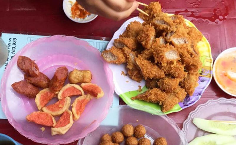 Nem rán xù nổi tiếng phố Chu Văn An