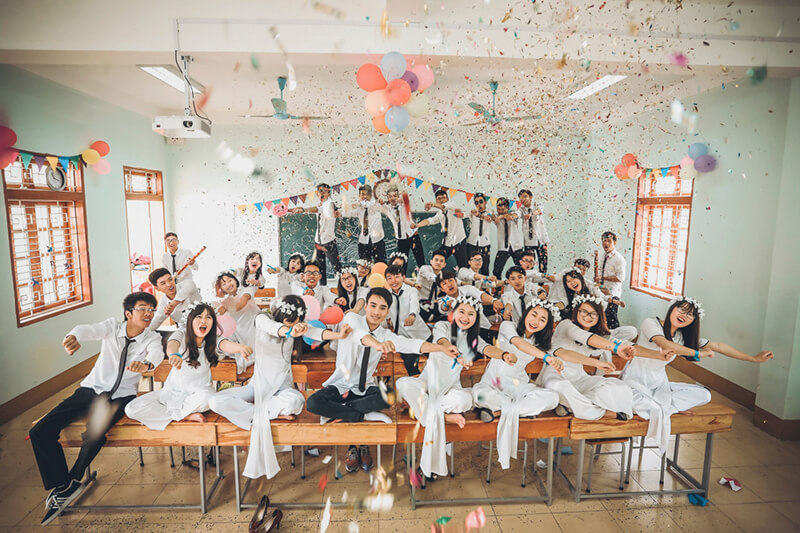 Trường học chính là nơi chụp ảnh kỷ yếu đẹp và ý nghĩa nhất bạn không thể bỏ qua