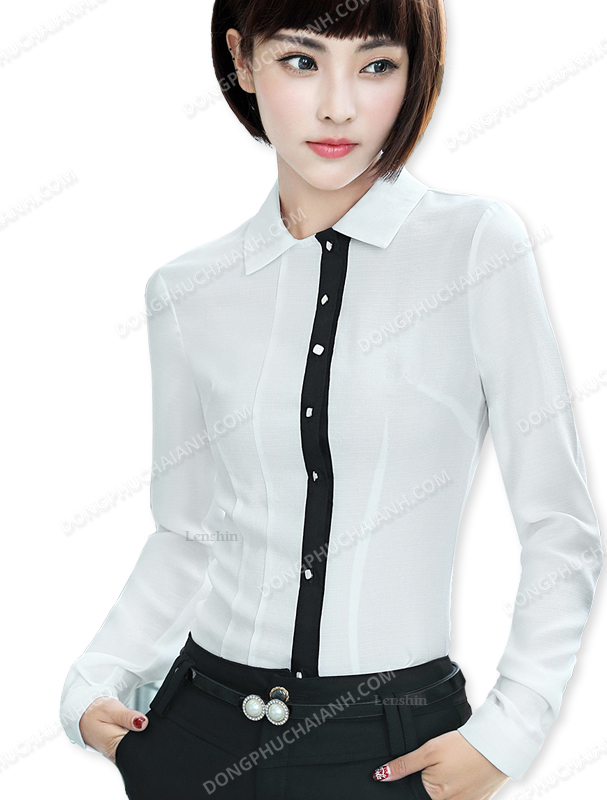 Đồng phục áo sơ mi nữ công sở 10
