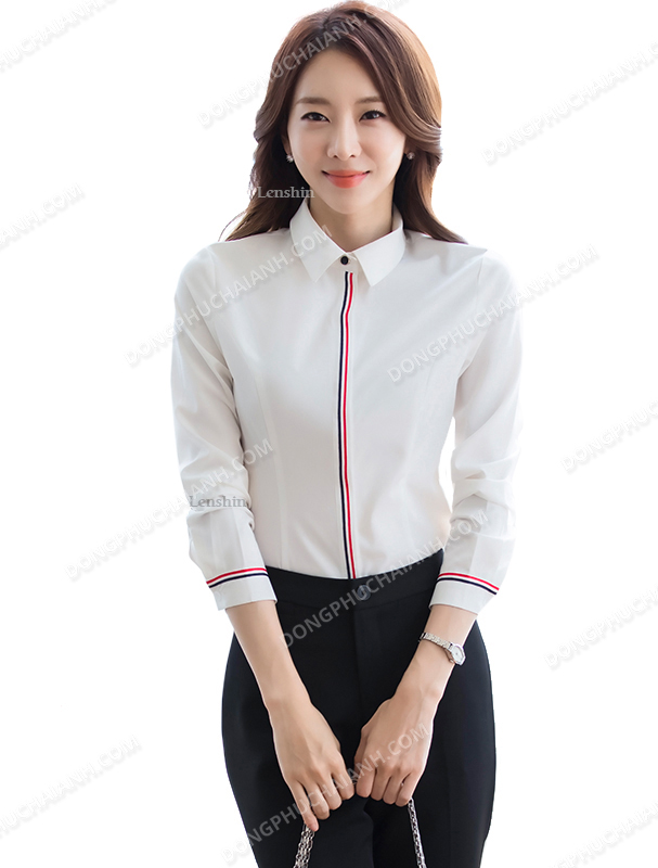 Đồng phục áo sơ mi nữ công sở 12