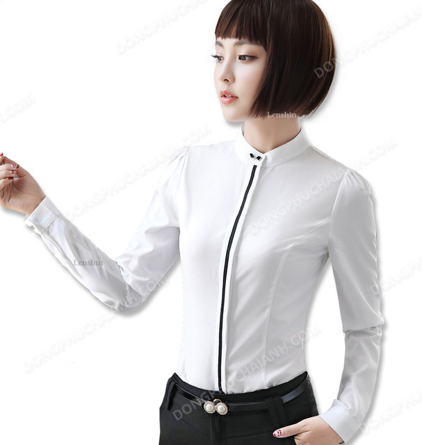 Đồng phục áo sơ mi nữ công sở 13