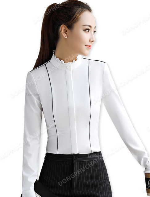 Đồng phục áo sơ mi nữ công sở 14