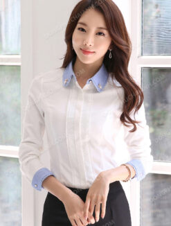 Đồng phục áo sơ mi nữ công sở 18