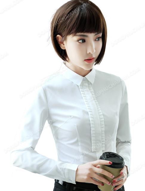 Đồng phục áo sơ mi nữ công sở 19