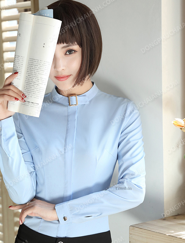 Đồng phục áo sơ mi nữ công sở 22