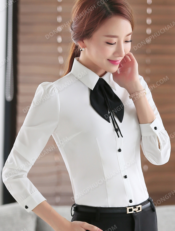 Đồng phục áo sơ mi nữ công sở 26