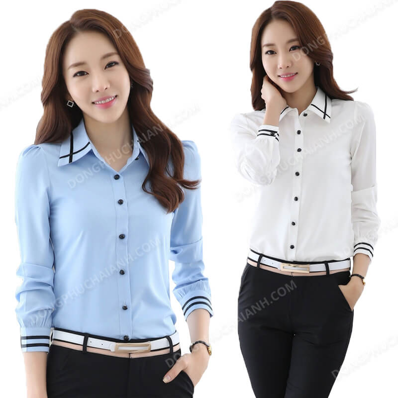 Đồng phục áo sơ mi nữ công sở 29 - ảnh 9