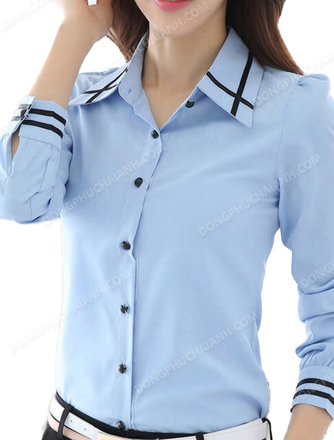 Đồng phục áo sơ mi nữ công sở 29 - ảnh 7