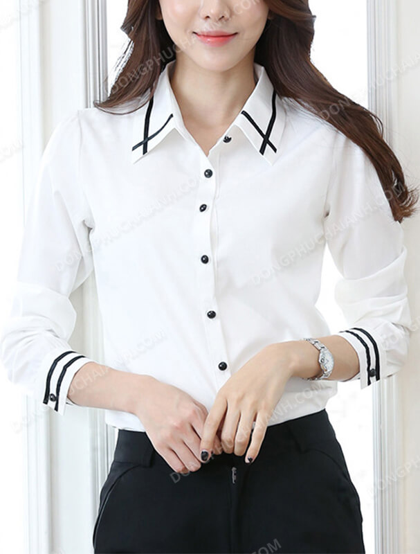Đồng phục áo sơ mi nữ công sở 29