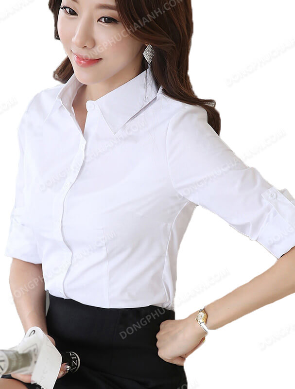 Đồng phục áo sơ mi nữ công sở 30 - ảnh 3