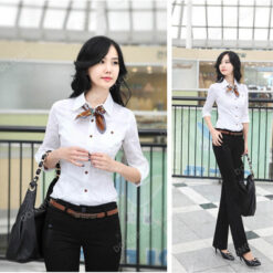 Đồng phục áo sơ mi nữ công sở 31 - ảnh 5