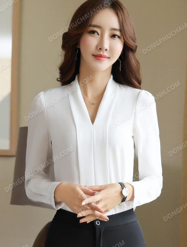 Đồng phục áo sơ mi nữ công sở 51