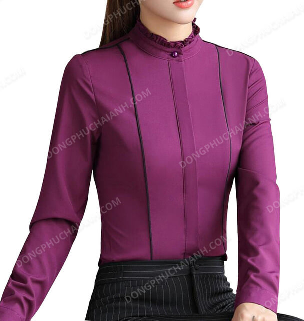 Đồng phục áo sơ mi nữ công sở 52 - ảnh 5