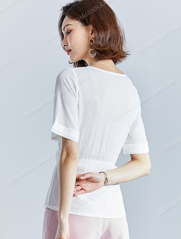 Đồng phục áo sơ mi nữ công sở 72 - ảnh 4