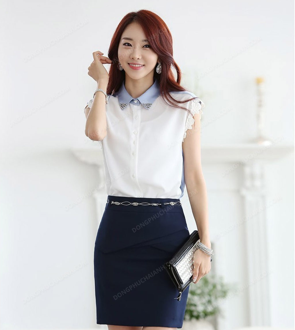 Đồng phục zuyp chân váy công sở 14
