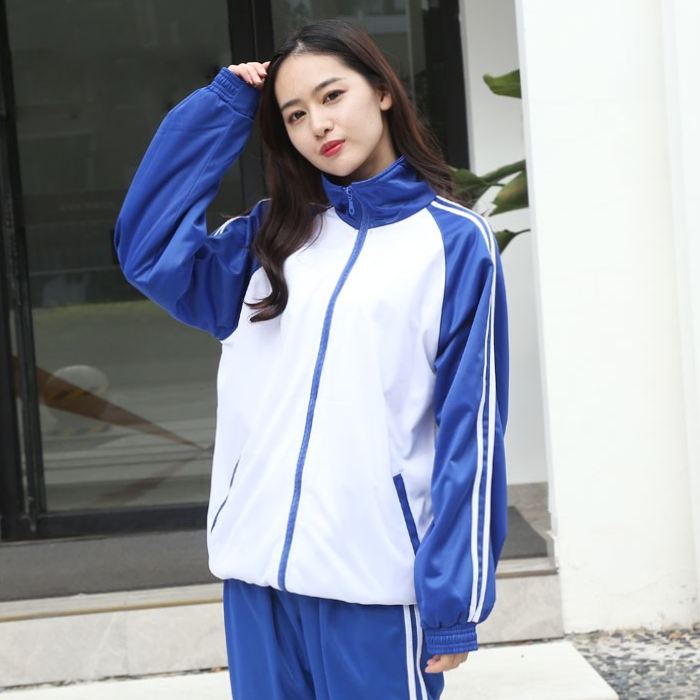 Mẫu đồng phục học sinh thể dục màu xanh dương - ảnh 3