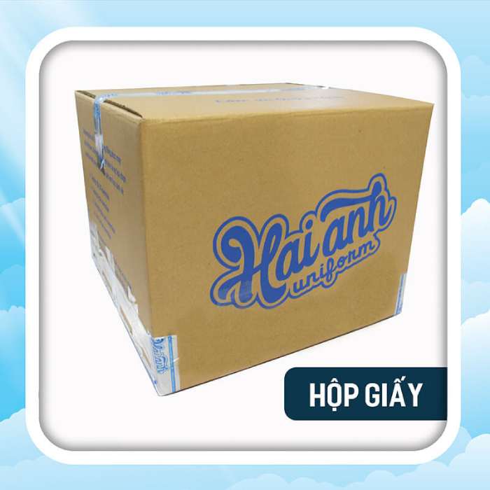 Hộp giấy đóng gói niêm phong có tên thương hiệu