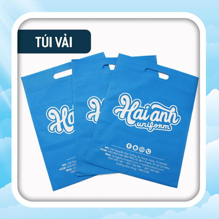 Túi vải in thông tin chi tiết cách thức liên lạc