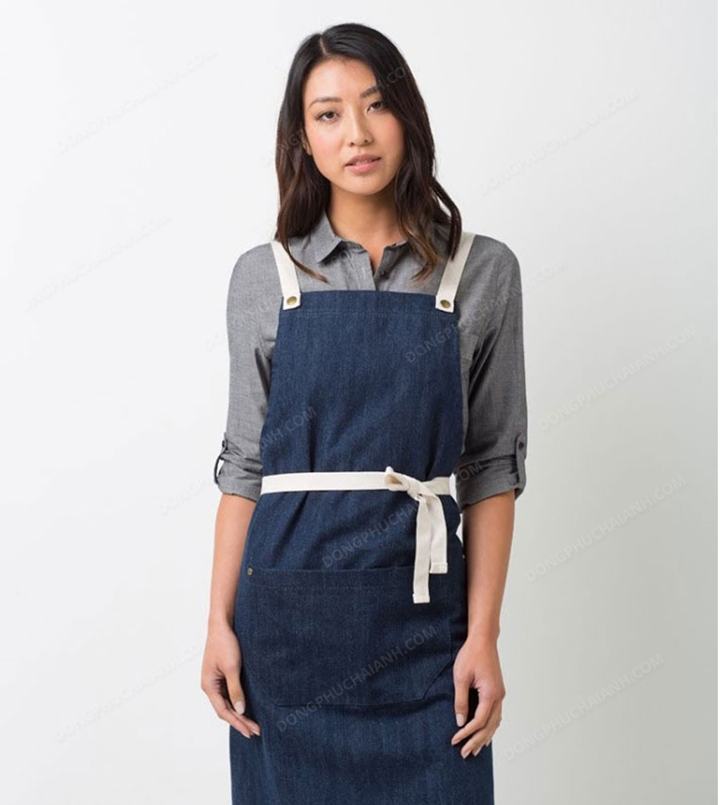 Mẫu tạp dề kiểu mới ấn tượng với form dáng vừa vặn theo chuẩn số đo