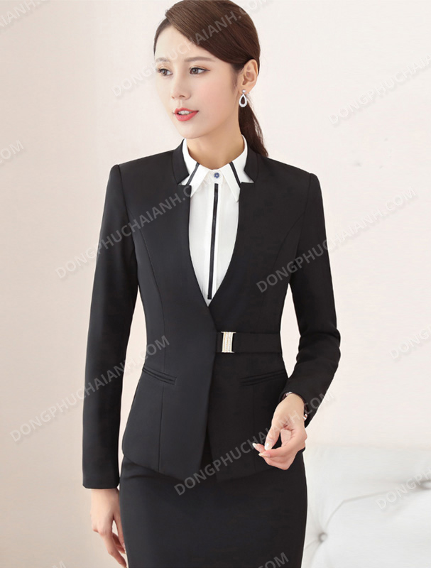 Mẫu đồng phục áo vest nữ công sở
