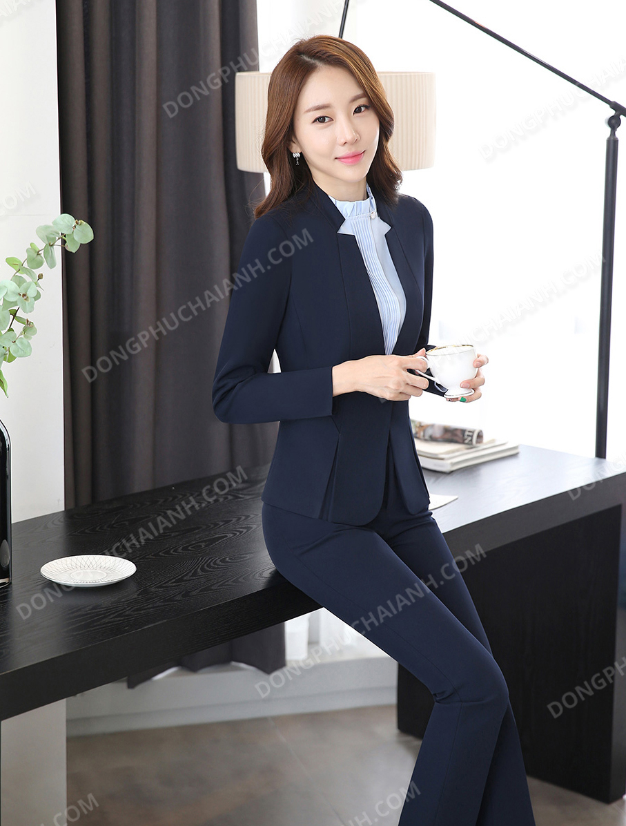 Mẫu đồng phục áo vest nữ công sở