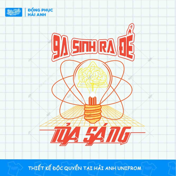 Mẫu Hình In Typographic 9A Sinh Ra Để Tỏa Sáng