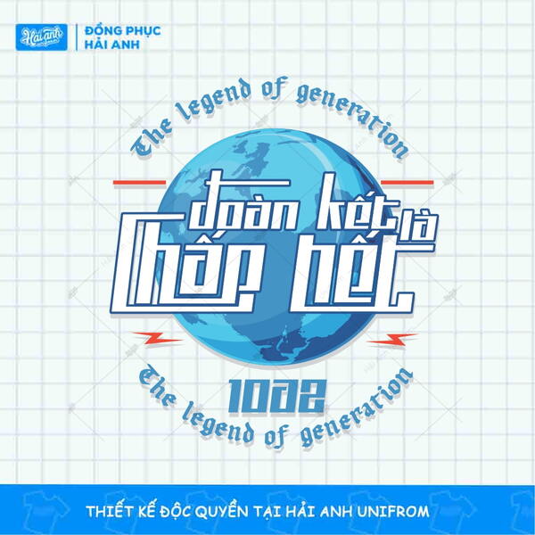 Mẫu Hình In Typographic Trái Đất Đoàn Kết Là Chấp Hết