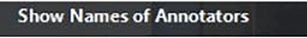Chọn “Show Names of Annotators” để xxem học sinh nào vẽ trên màn hình