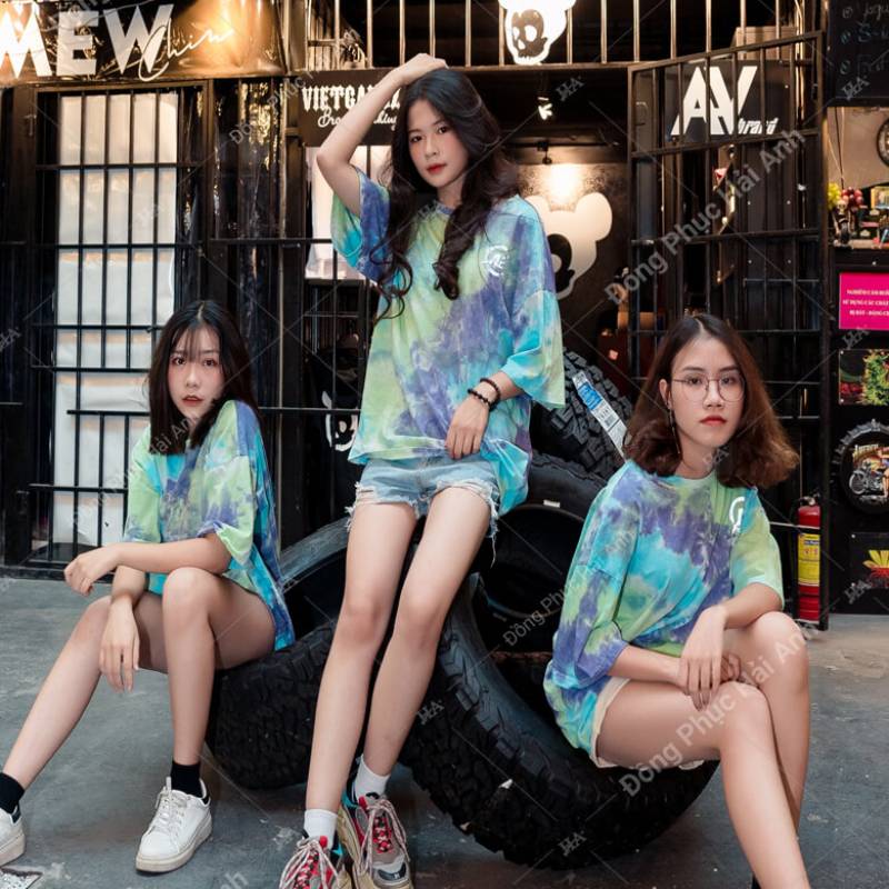 Áo lớp Tie Dye tại Hải Anh với thiết kế độc đáo dành cho các bạn học sinh tại Điện Biên