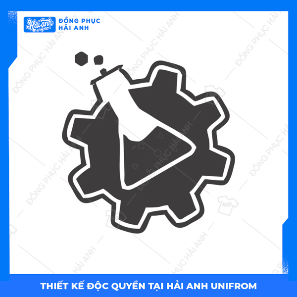 Logo áo lớp chuyên Sinh bánh răng