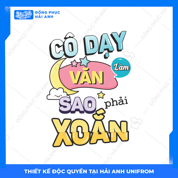 Logo chuyên Văn cô dạy văn sao phải xoắn