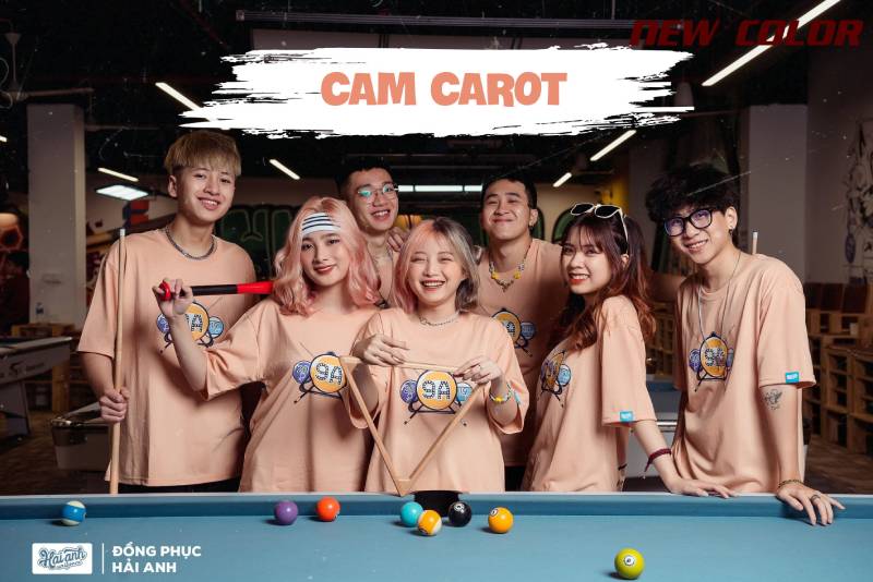 Màu áo đồng phục lớp đẹp tại Đồng phục Hải Anh - Cam carot