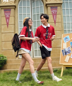 Mẫu Áo Đồng Phục Lớp Polo Oversize Fancy Màu Đỏ Đô - ảnh 5
