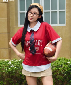 Mẫu Áo Đồng Phục Lớp Polo Oversize Fancy Màu Đỏ Đô - ảnh 4