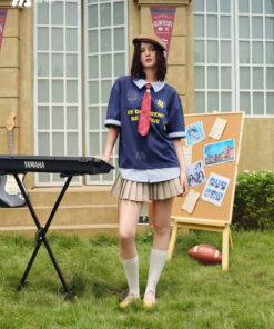 Mẫu Áo Đồng Phục Lớp Polo Oversize Fancy Màu Xanh Đen - ảnh 6