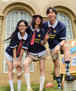 Mẫu Áo Đồng Phục Lớp Polo Oversize Fancy Màu Xanh Đen - ảnh 5