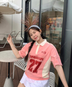 Mẫu Áo Đồng Phục Lớp Polo Oversize Game On Màu Lòng Tôm - ảnh 2